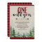 Lumberjack Red Plaid Boy First Birthday Invitation