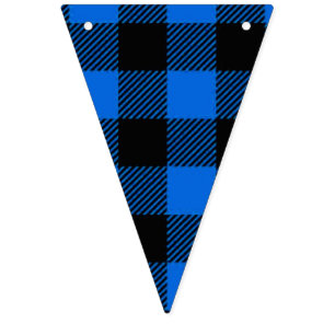 Lumberjack Style - blue fabric + your ideas Bunting