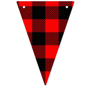 Lumberjack Style - red fabric + your ideas Bunting