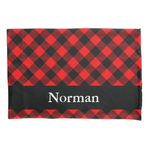 Lumberjack Style - red fabric + your ideas Pillowcase
