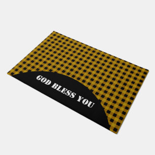 Lumberjack Style - yellow fabric + your ideas Doormat