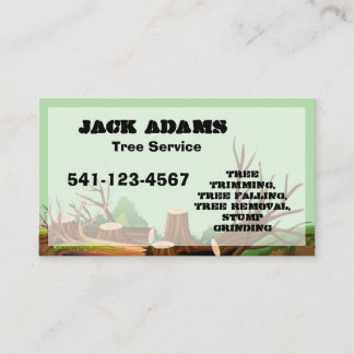 Lumberjack Tree Service Business Card