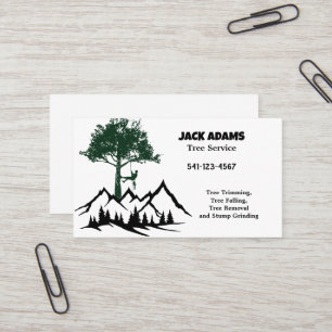 Lumberjack Tree Service Business Card