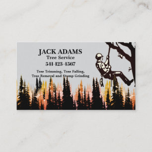 Lumberjack Tree Service Business Card