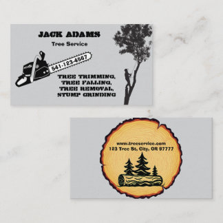 Lumberjack Tree Service Business Card