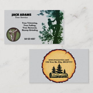 Lumberjack Tree Service Business Card