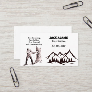 Lumberjack Tree Service Business Card