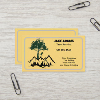 Lumberjack Tree Service Business Card