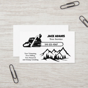 Lumberjack Tree Service Business Card