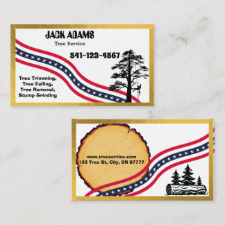 Lumberjack Tree Service Business Card