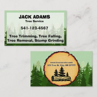 Lumberjack Tree Service Business Card