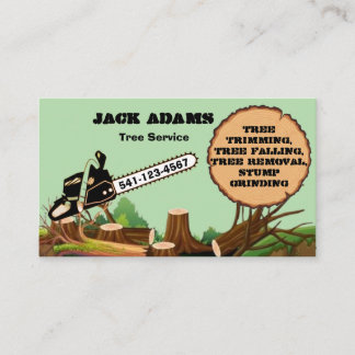 Lumberjack Tree Service Business Card