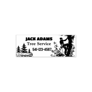 Lumberjack Tree Service Self-inking Stamp