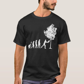 Lumberjack Woodwoker Evolution Woodworking Forestr T-Shirt