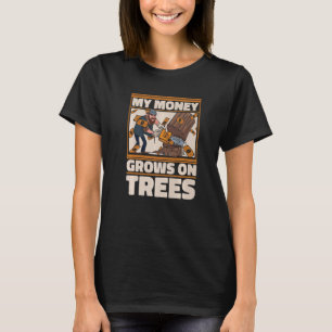 Lumberjack Woodworker Axe Chainsaw 1 T-Shirt