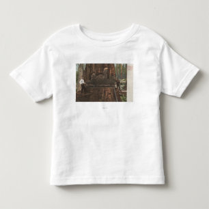 Lumberjacks Cutting Down a Redwood Tree Toddler T-Shirt