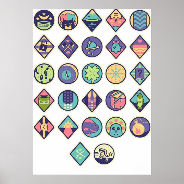 Lumberjanes Patches Poster (Front)