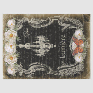 Lumière et Pivoines Chandelier & Peonies Decoupage Tissue Paper