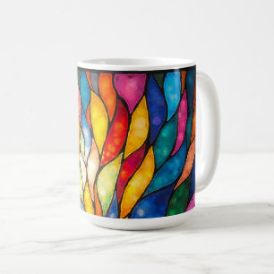 Lumina Bloom: Spectrum in Motion Coffee Mug