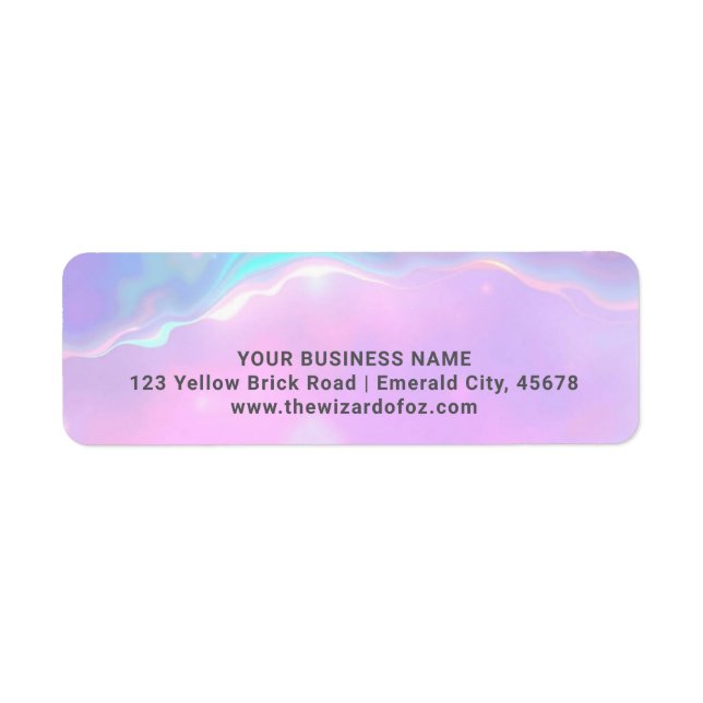 Lumina Opal  | Rainbow Return Address (Front)