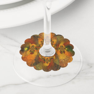 "Luminaries" (Fall Wedding) Wine Glass Tags