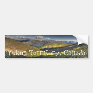 Luminescent Landscape; Yukon Territory Souvenir Bumper Sticker