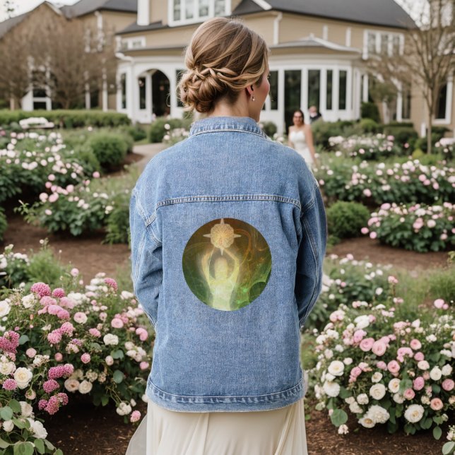 Luminescent Resilience Prismatic Denim Jacket (Wedding Back)