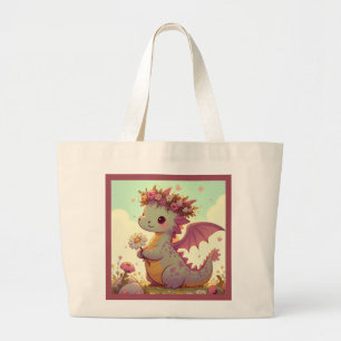 Luminexa (A Dragon Full of Sunbeams) Large Tote Bag