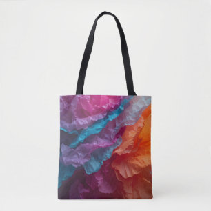 Luminous Abstract Tissue Paper Layers Tote Bag