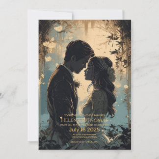 Luminous and romantic invitation