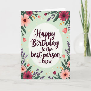 Luminous Birthday Message Card