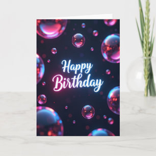 Luminous Birthday Orb Card