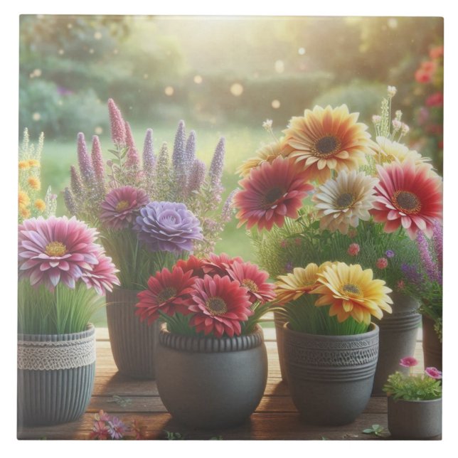 Luminous Bloom Tile (Front)