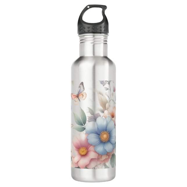 Luminous Blossoms 🌼 710 Ml Water Bottle (Front)