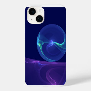 Luminous Blue Purple Dream Abstract Fractal Art Case-Mate iPhone 14 Case