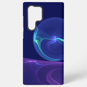 Luminous Blue Purple Dream Abstract Fractal Art Samsung Galaxy Case