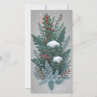 Luminous Botanical Announcement Card | holiday