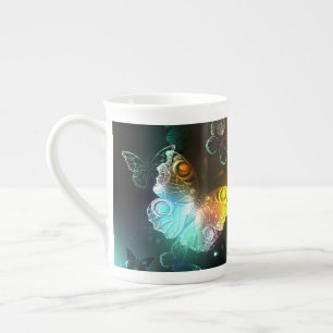 Luminous Butterfly and Night butterflies Bone China Mug