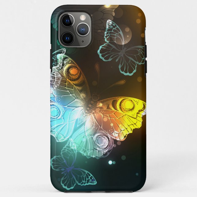 Luminous Butterfly and Night butterflies Case-Mate iPhone Case (Back)