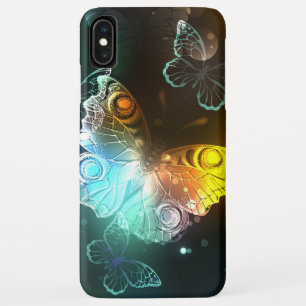 Luminous Butterfly and Night butterflies iPhone XS Max Case