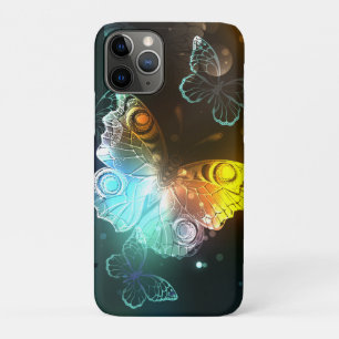 Luminous Butterfly and Night butterflies iPhone 11 Pro Case