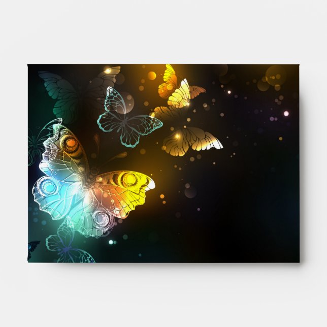 Luminous Butterfly and Night butterflies Envelope (Front)