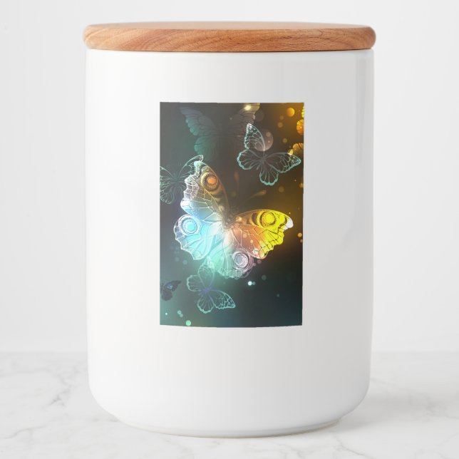 Luminous Butterfly and Night butterflies Food Label (Front)