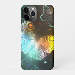 Luminous Butterfly and Night butterflies iPhone 11Pro Case