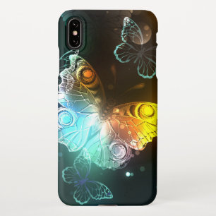 Luminous Butterfly and Night butterflies iPhone XS Max Case