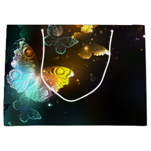 Luminous Butterfly and Night butterflies Large Gift Bag