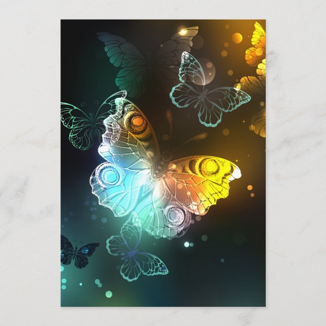 Luminous Butterfly and Night butterflies Menu (Front)