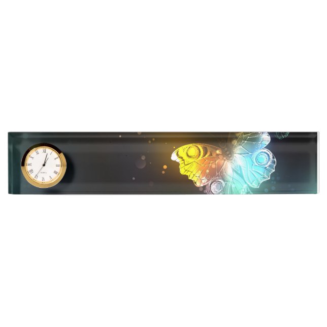 Luminous Butterfly and Night butterflies Nameplate (Front)