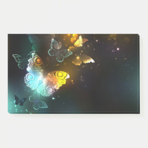 Luminous Butterfly and Night butterflies Post-it Notes