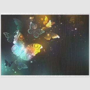 Luminous Butterfly and Night butterflies Tissue Paper